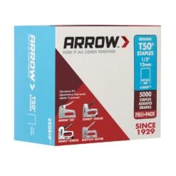 Arrow T50 3/8 In. W X 1/2 In. L 18 Ga. Flat Crown Heavy Duty Staples 5000 Pk 13 Arrow T50 3/8 In. W X 1/2 In. L 18 Ga. Flat Crown Heavy Duty Staples 5000 Pk -Senco Arrow Shop 09fab5f0 68e5 4e65 bdbb fac14f4eae79