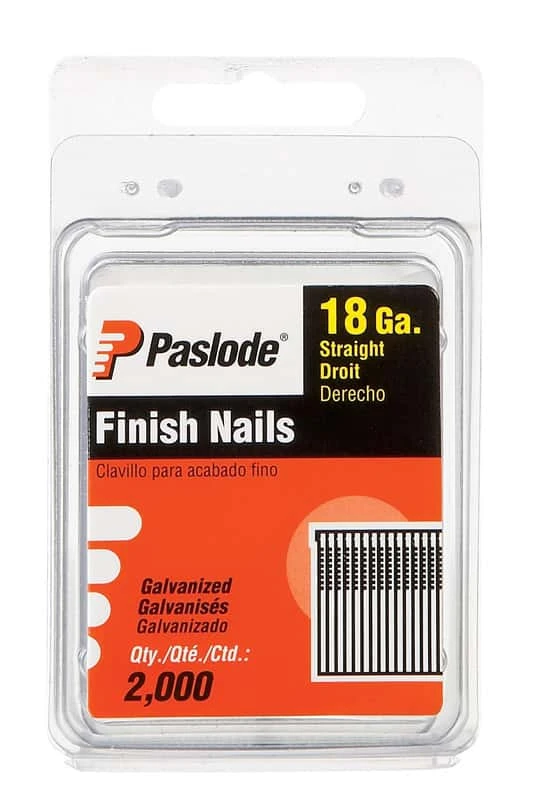 Paslode 1-1/2 In. 18 Ga. Straight Strip Galvanized Brad Nails 2,000 Pk 3 Paslode 1-1/2 In. 18 Ga. Straight Strip Galvanized Brad Nails 2,000 Pk