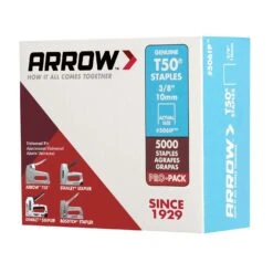 Arrow T50 3/8 In. W X 3/8 In. L 18 Ga. Flat Crown Heavy Duty Staples 5000 Pk 12 Arrow T50 3/8 In. W X 3/8 In. L 18 Ga. Flat Crown Heavy Duty Staples 5000 Pk -Senco Arrow Shop 0f6880df db98 4b51 b40c 8afd2249ba13