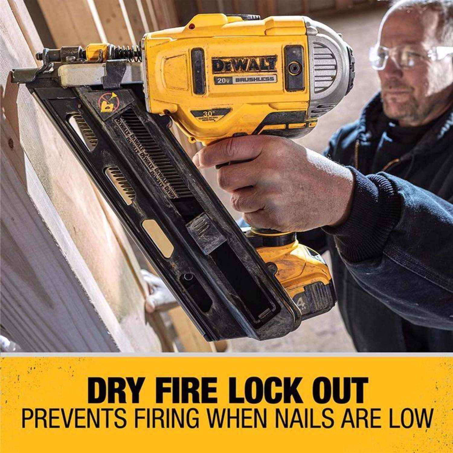 DeWalt 20V MAX Cordless 30 Deg Framing Nailer 20 V 8 DeWalt 20V MAX Cordless 30 Deg Framing Nailer 20 V - Image 6