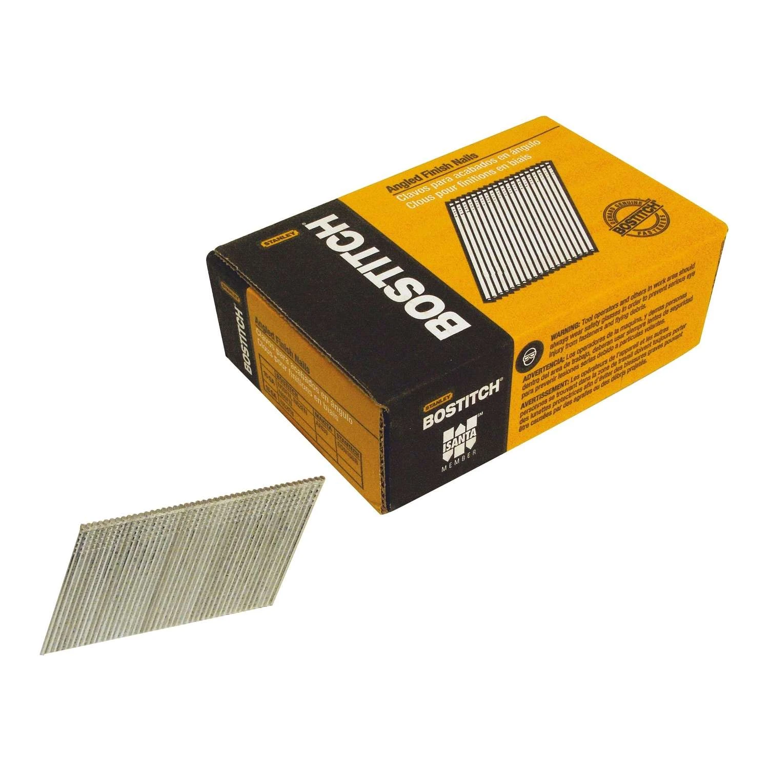 Bostitch 2-1/4 In. 15 Ga. Angled Strip Coated Finish Nails 3,655 Pk 3 Bostitch 2-1/4 In. 15 Ga. Angled Strip Coated Finish Nails 3,655 Pk