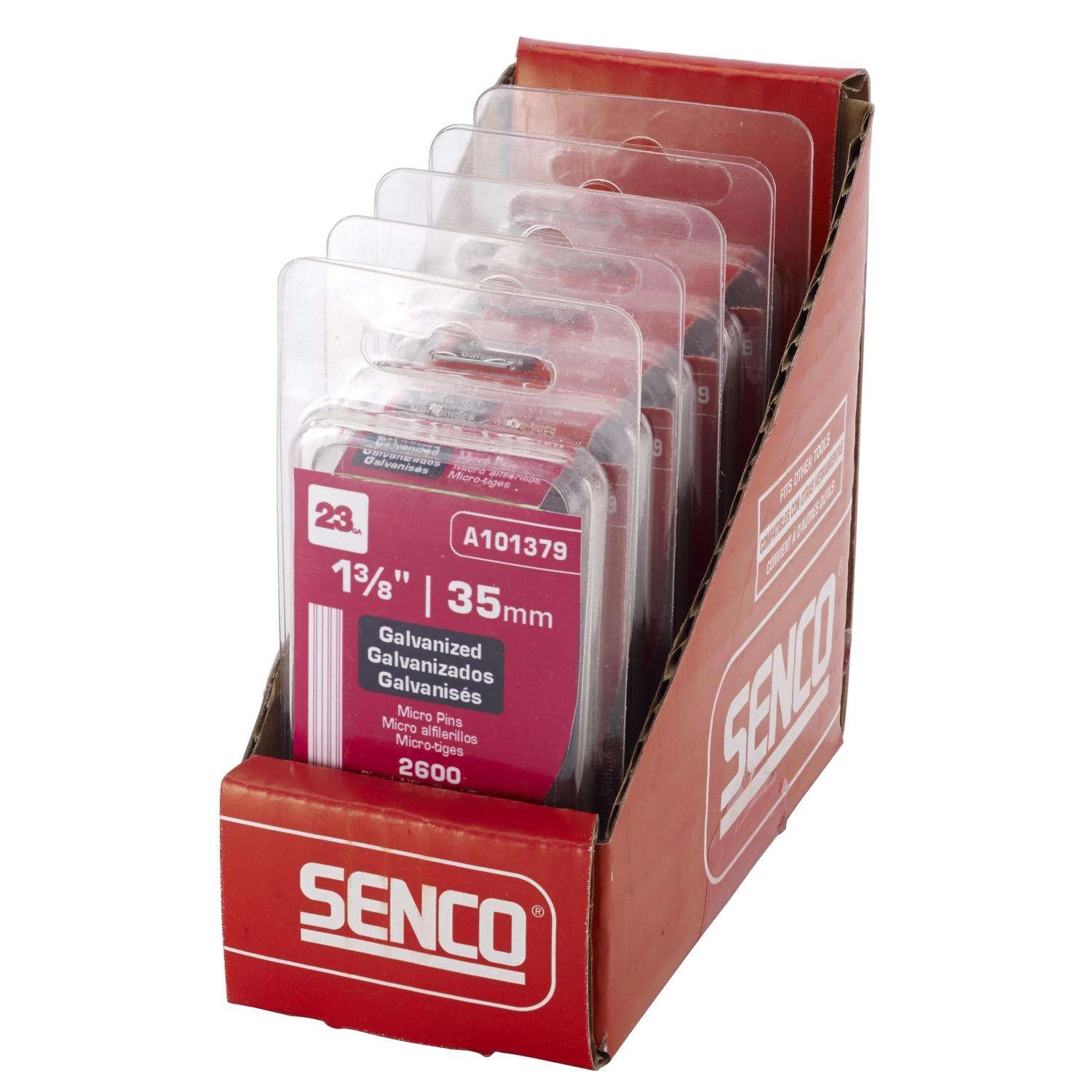 Senco 1-3/8 In. 23 Ga. Straight Strip Galvanized Micro Pins 2,600 Pk 7 Senco 1-3/8 In. 23 Ga. Straight Strip Galvanized Micro Pins 2,600 Pk - Image 5
