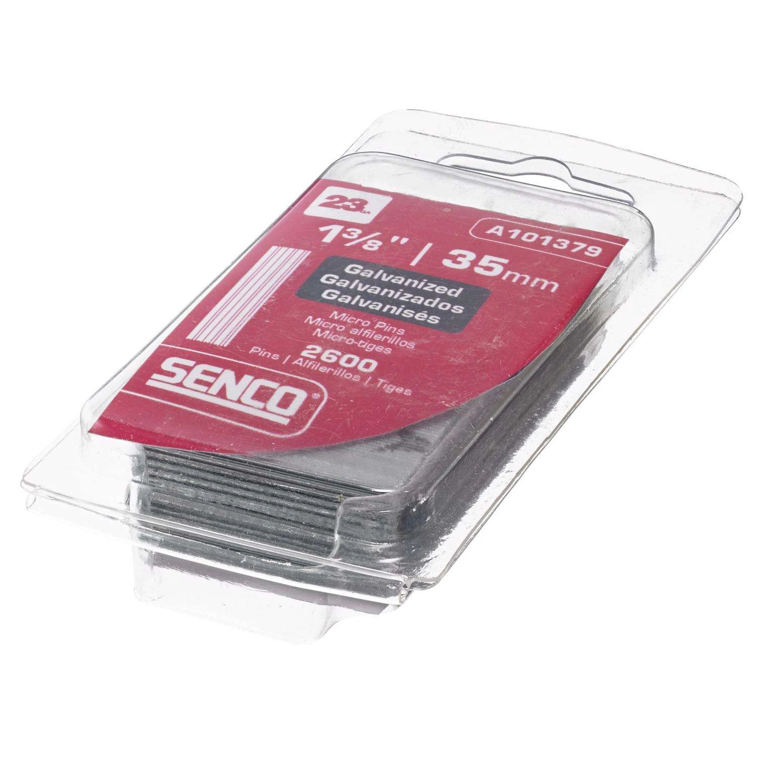 Senco 1-3/8 In. 23 Ga. Straight Strip Galvanized Micro Pins 2,600 Pk 4 Senco 1-3/8 In. 23 Ga. Straight Strip Galvanized Micro Pins 2,600 Pk - Image 2