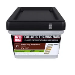 Grip-Rite 2 In. .113 Ga. Plastic Strip Hot-Dip Galvanized Framing Nails 21 Deg 1000 Pk