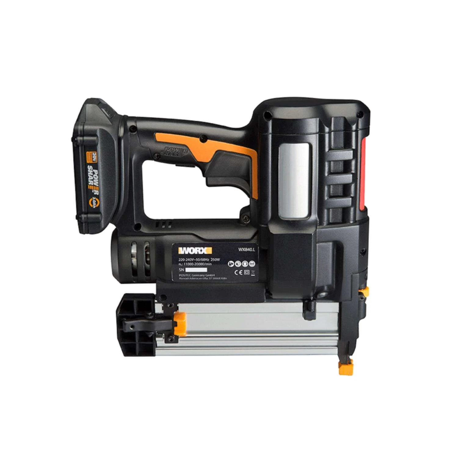 Worx 18 Ga. Cordless Brad Nailer And Staple Gun Kit (Battery & Charger) 20 V 4 Worx 18 Ga. Cordless Brad Nailer And Staple Gun Kit (Battery & Charger) 20 V - Image 2