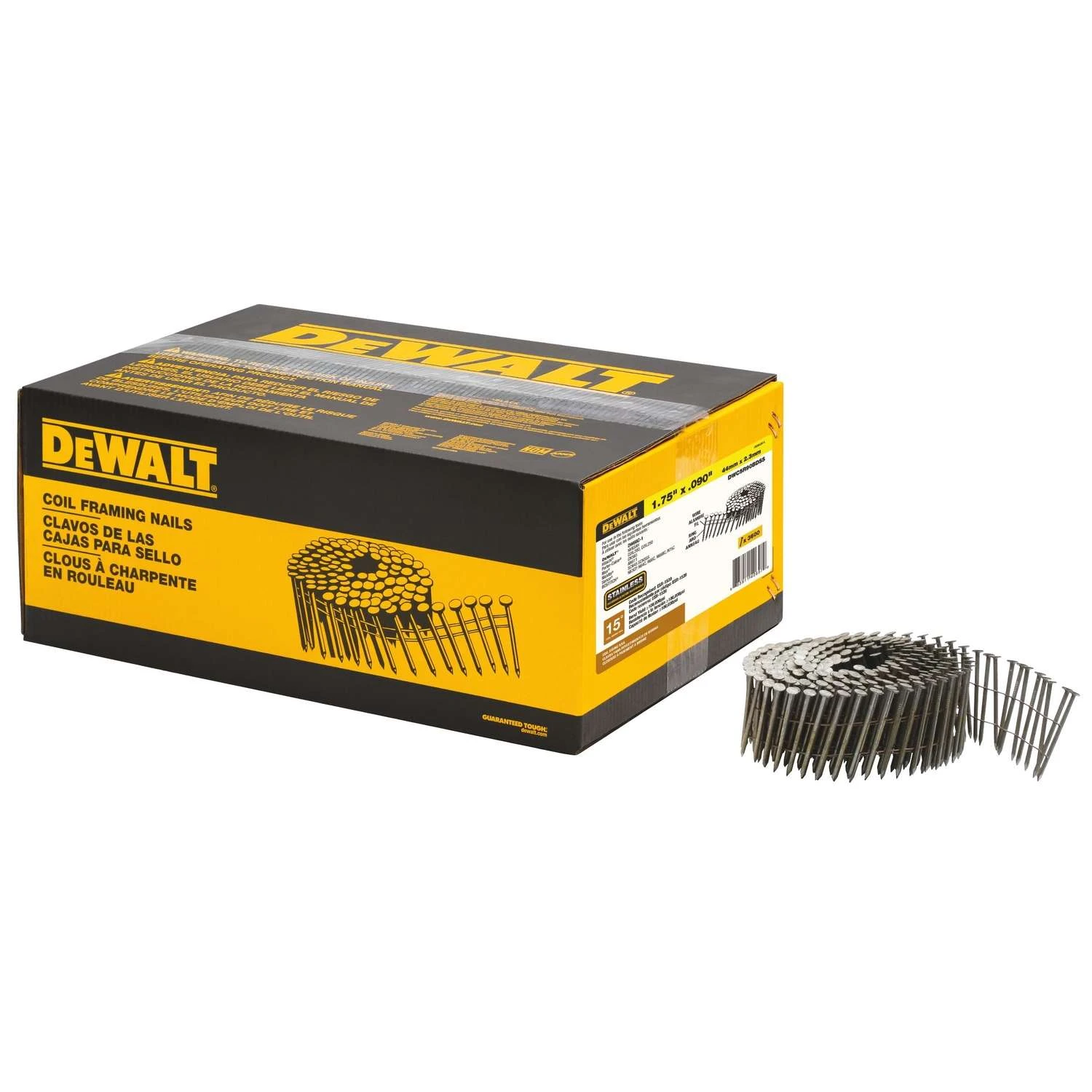 Bostitch 1-3/4 In. 11 Ga. Angled Coil Stainless Steel Siding Nails 15 Deg 3,600 Pk 4 Bostitch 1-3/4 In. 11 Ga. Angled Coil Stainless Steel Siding Nails 15 Deg 3,600 Pk - Image 2