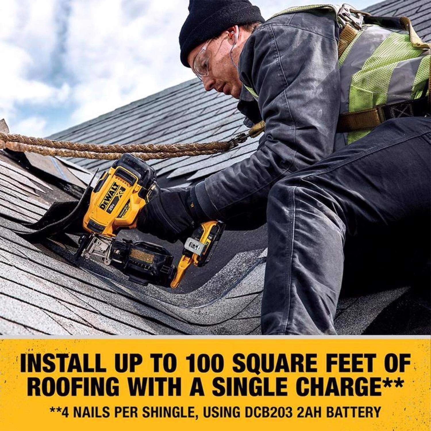 DeWalt 20V MAX Cordless 15 Deg Coil Roofing Nailer 20 V 7 DeWalt 20V MAX Cordless 15 Deg Coil Roofing Nailer 20 V - Image 5