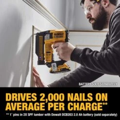 DeWalt 20V MAX 23 Ga. Cordless Compact Pin Nailer Tool Only 20 V 10 DeWalt 20V MAX 23 Ga. Cordless Compact Pin Nailer Tool Only 20 V -Senco Arrow Shop 3fa8e770 d456 4d69 93c0 b35172fd4b2f