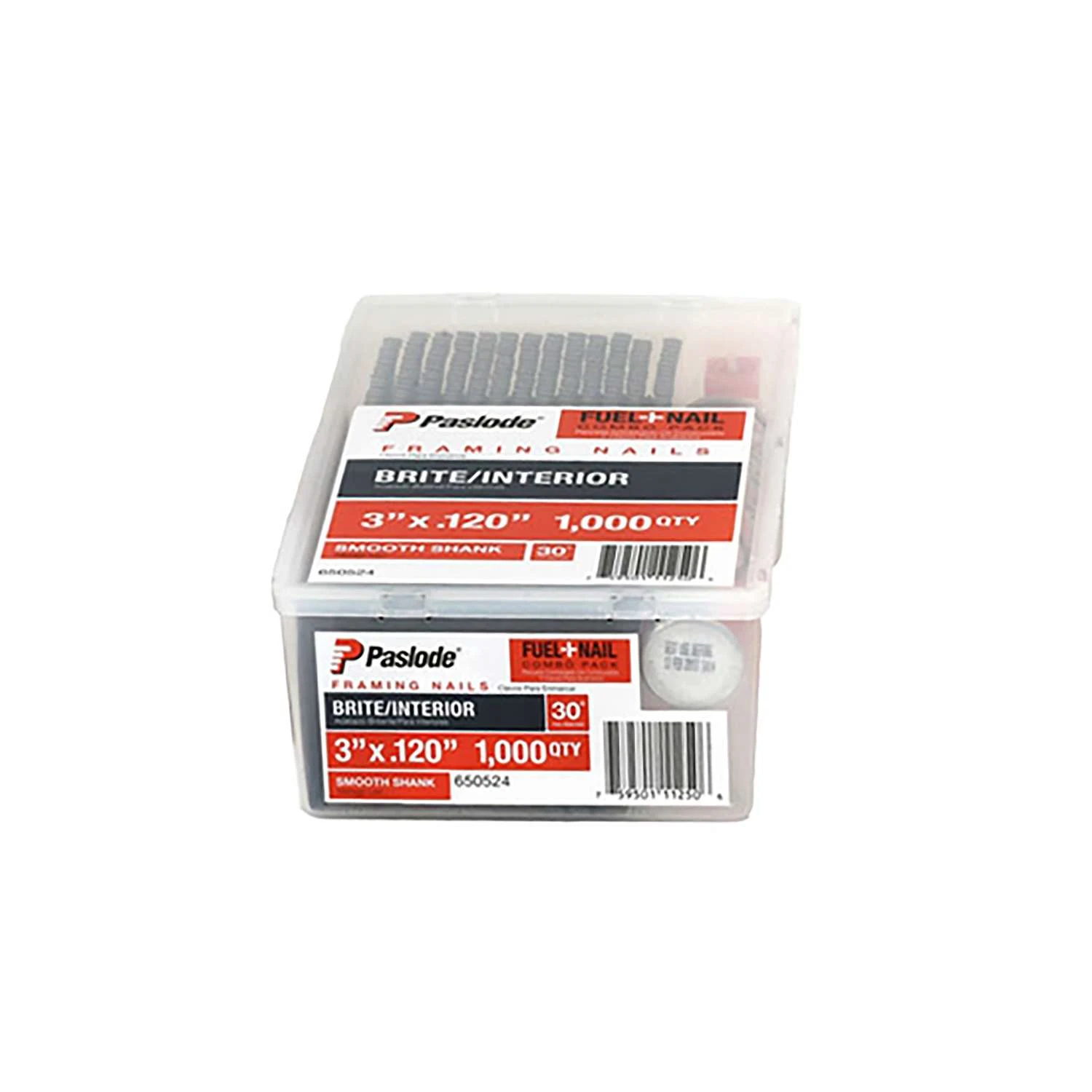 Paslode RounDrive 2-3/8 In. 16 Ga. Angled Strip Brite Fuel And Nail Kit 30 Deg 1000 Pk 4 Paslode RounDrive 2-3/8 In. 16 Ga. Angled Strip Brite Fuel And Nail Kit 30 Deg 1000 Pk - Image 2