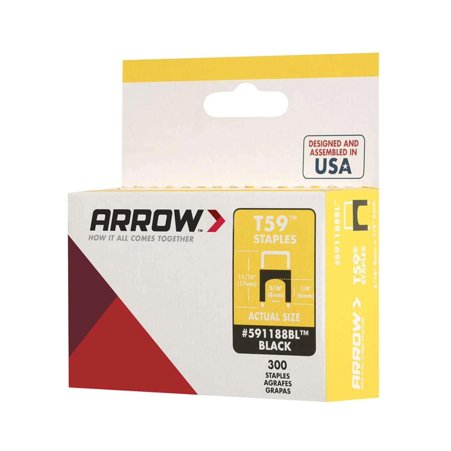 Arrow T59 5/16 In. W X 11/16 In. L Insulated Crown Cable Staples 300 Pk 7 Arrow T59 5/16 In. W X 11/16 In. L Insulated Crown Cable Staples 300 Pk - Image 5