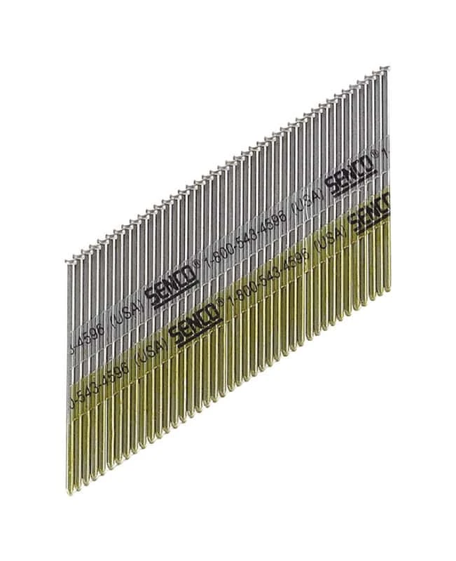 Senco 2-1/2 In. 15 Ga. Angled Strip Galvanized Finish Nails 34 Deg 3000 Pk 3 Senco 2-1/2 In. 15 Ga. Angled Strip Galvanized Finish Nails 34 Deg 3000 Pk