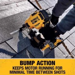 DeWalt 20V Max Cordless 15 Deg Roofing Nailer Tool Only 20 V -Senco Arrow Shop 6668ce5b 582d 4a19 be36 b40849b1a870