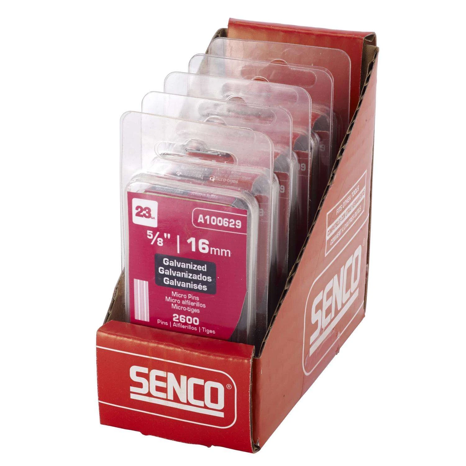 Senco 5/8 In. 23 Ga. Straight Strip Galvanized Micro Pins 2,600 Pk 4 Senco 5/8 In. 23 Ga. Straight Strip Galvanized Micro Pins 2,600 Pk - Image 2