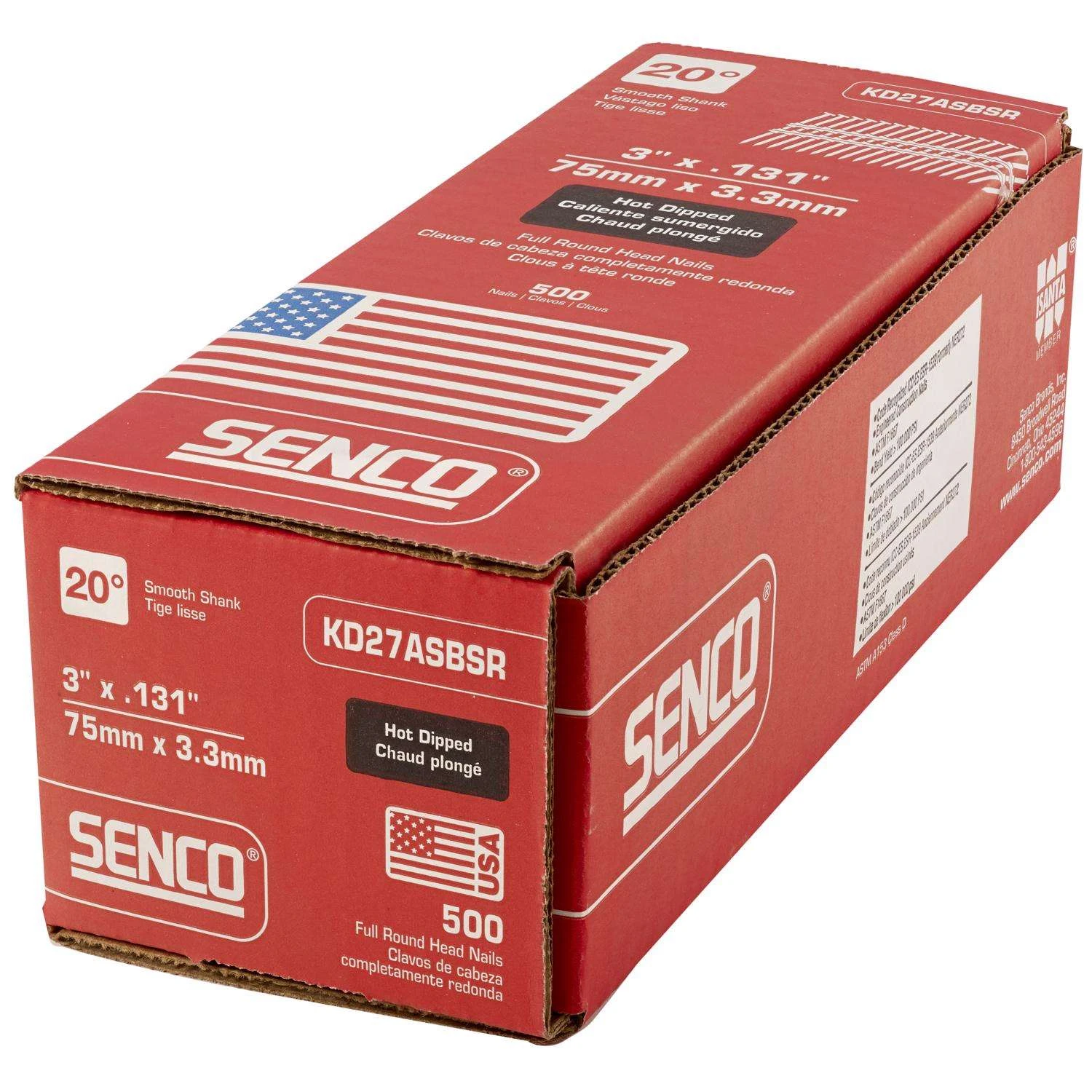 Senco 3 In. 16 Ga. Angled Strip Hot-Dip Galvanized Framing Nails 20 Deg 2,500 Pk 7 Senco 3 In. 16 Ga. Angled Strip Hot-Dip Galvanized Framing Nails 20 Deg 2,500 Pk - Image 5