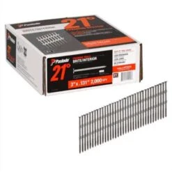 Paslode 3 In. 16 Ga. Angled Strip Brite Framing Nails 21 Deg 2,000 Pk