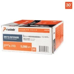 Paslode RounDrive 2-3/8 In. Angled Strip Brite Framing Nails 30 Deg 1 Pk