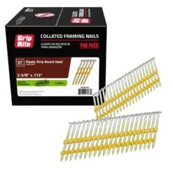 Grip-Rite 2-3/8 In. 12 Ga. Angled Strip Hot-Dip Galvanized Framing Nails 21 Deg 2500 Pk 6 Grip-Rite 2-3/8 In. 12 Ga. Angled Strip Hot-Dip Galvanized Framing Nails 21 Deg 2500 Pk -Senco Arrow Shop 88f0c514 f24b 4d3c 8198 aae84200d192