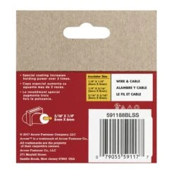 Arrow T59 5/16 In. W X 11/16 In. L Insulated Crown Cable Staples 300 Pk 11 Arrow T59 5/16 In. W X 11/16 In. L Insulated Crown Cable Staples 300 Pk -Senco Arrow Shop 8938e36e 68e7 4356 bf29 e39eb454e535
