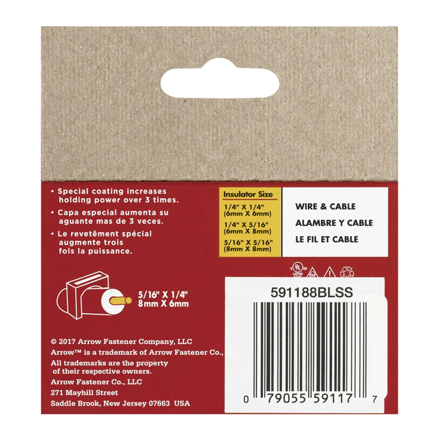 Arrow T59 5/16 In. W X 11/16 In. L Insulated Crown Cable Staples 300 Pk 6 Arrow T59 5/16 In. W X 11/16 In. L Insulated Crown Cable Staples 300 Pk - Image 4