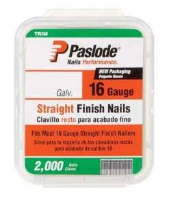 Paslode 1-1/2 In. 16 Ga. Straight Strip Galvanized Finish Nails 2000 Pk