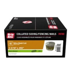 Grip-Rite 2-3/16 In. Wire Coil Hot-Dip Galvanized Siding Nails 15 Deg 3000 Pk 6 Grip-Rite 2-3/16 In. Wire Coil Hot-Dip Galvanized Siding Nails 15 Deg 3000 Pk -Senco Arrow Shop 9b04d3f0 25de 40fd 91d5 909144b5c6f1