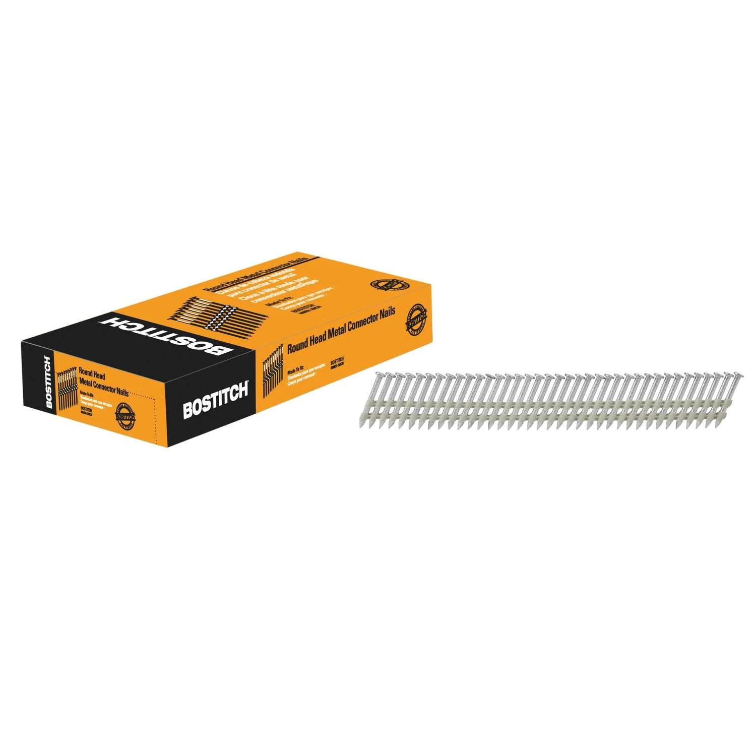 Bostitch 1-1/2 In. 10 Ga. Straight Strip Galvanized Metal Connector Nails 21 Deg 1000 Pk 3 Bostitch 1-1/2 In. 10 Ga. Straight Strip Galvanized Metal Connector Nails 21 Deg 1000 Pk