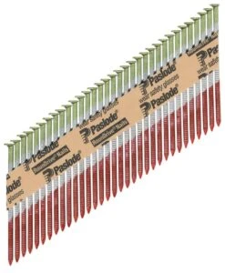 Paslode RounDrive 3 In. Angled Strip Hot-Dip Galvanized Framing Nails 30 Deg 2000 Pk