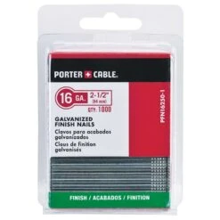 Porter Cable 2-1/2 In. 16 Ga. Straight Strip Galvanized Finish Nails 1,000 Pk