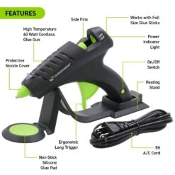 Surebonder 60 W High Temperature Cordless Glue Gun 120 V 10 Surebonder 60 W High Temperature Cordless Glue Gun 120 V -Senco Arrow Shop ac01a389 307f 47ca 8d68 330e670980a2