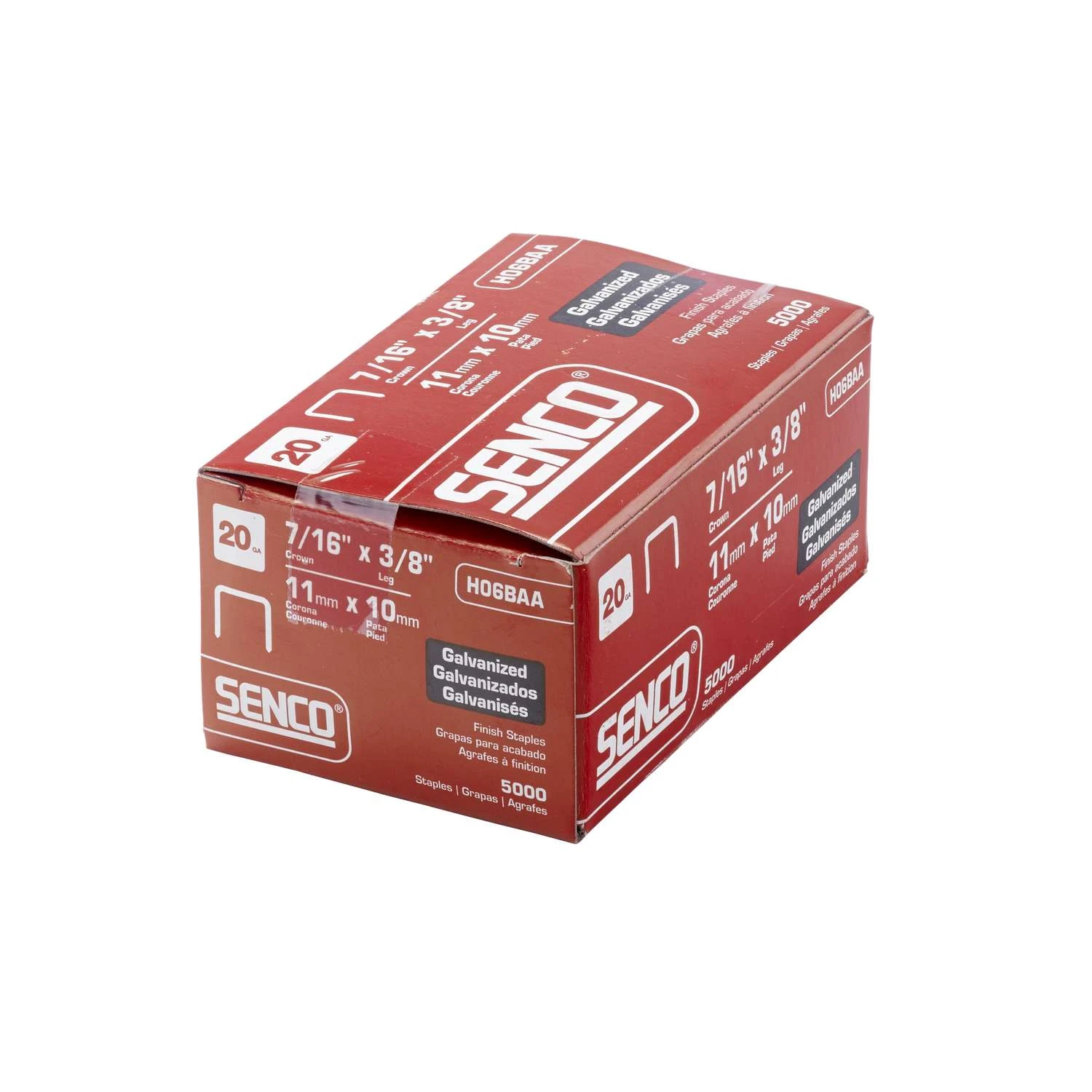 Senco 7/16 In. W X 3/8 In. L 20 Ga. Narrow Crown Fine Wire Staples 5000 Pk 4 Senco 7/16 In. W X 3/8 In. L 20 Ga. Narrow Crown Fine Wire Staples 5000 Pk - Image 2