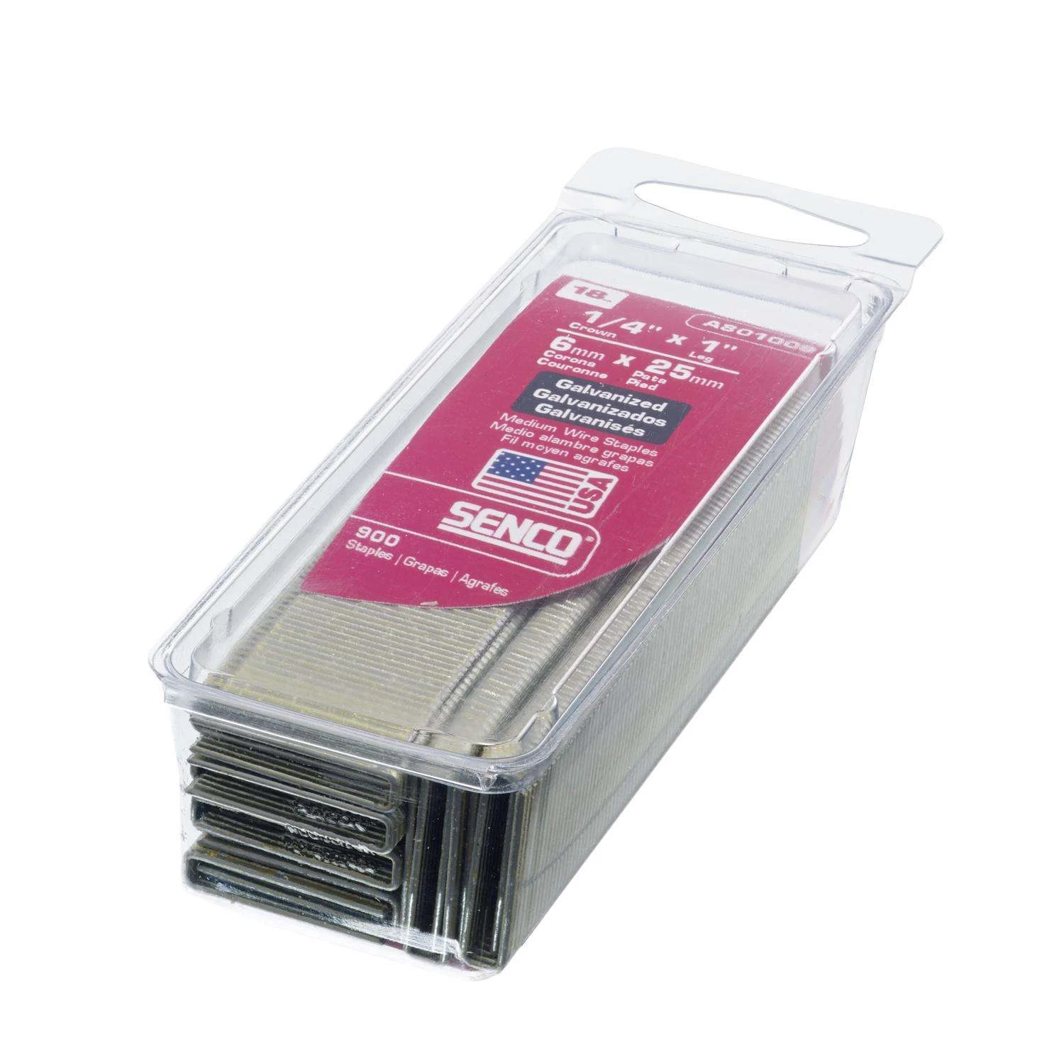 Senco 1/4 In. W X 1 In. L 18 Ga. Narrow Crown Finish Staples 900 Pk 6 Senco 1/4 In. W X 1 In. L 18 Ga. Narrow Crown Finish Staples 900 Pk - Image 4