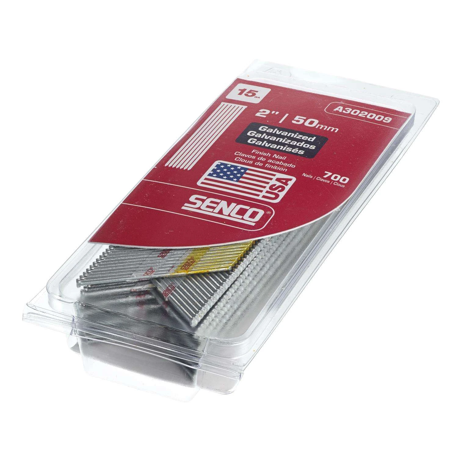 Senco 2 In. 15 Ga. Angled Strip Galvanized Finish Nails 34 Deg 700 Pk 4 Senco 2 In. 15 Ga. Angled Strip Galvanized Finish Nails 34 Deg 700 Pk - Image 2
