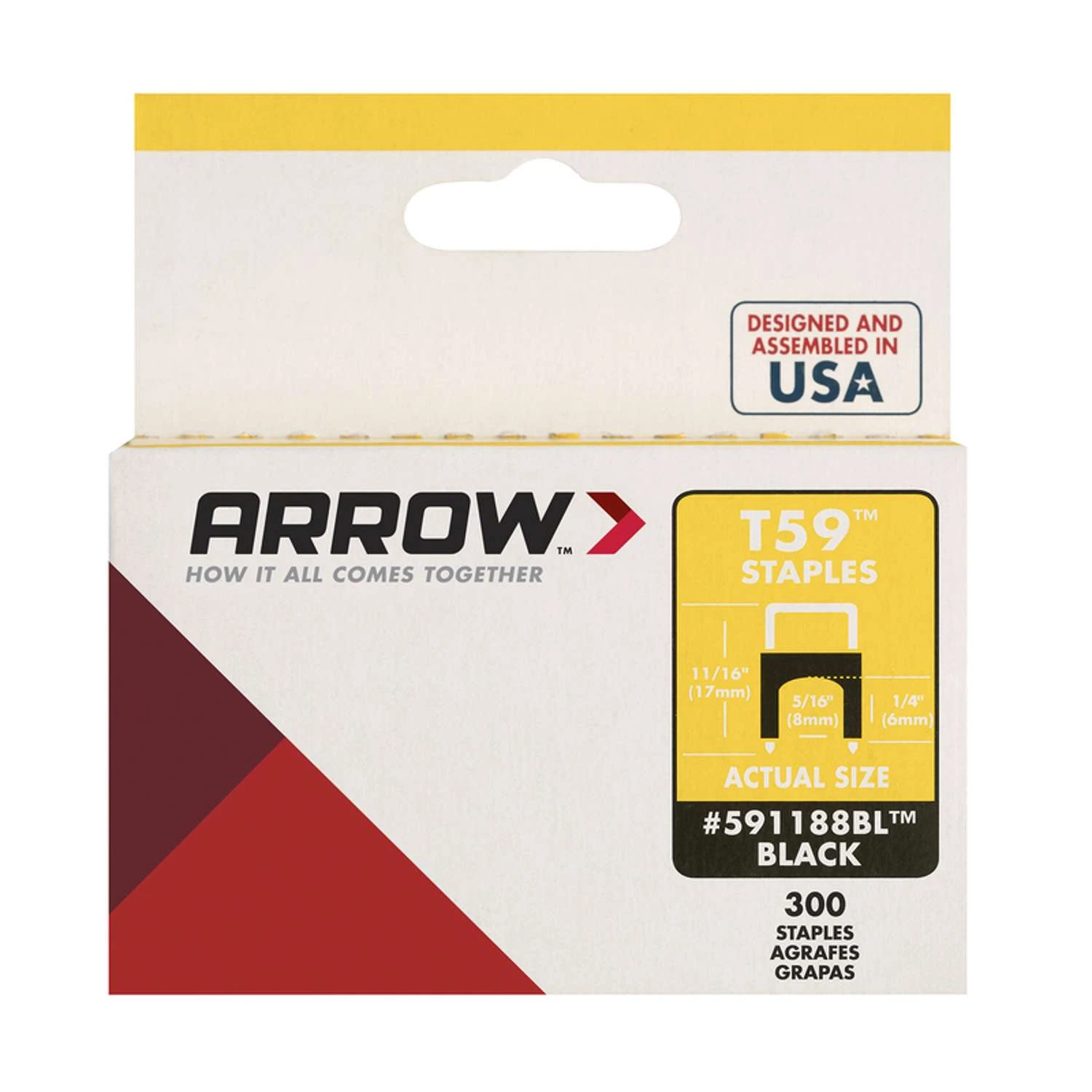 Arrow T59 5/16 In. W X 11/16 In. L Insulated Crown Cable Staples 300 Pk 5 Arrow T59 5/16 In. W X 11/16 In. L Insulated Crown Cable Staples 300 Pk - Image 3
