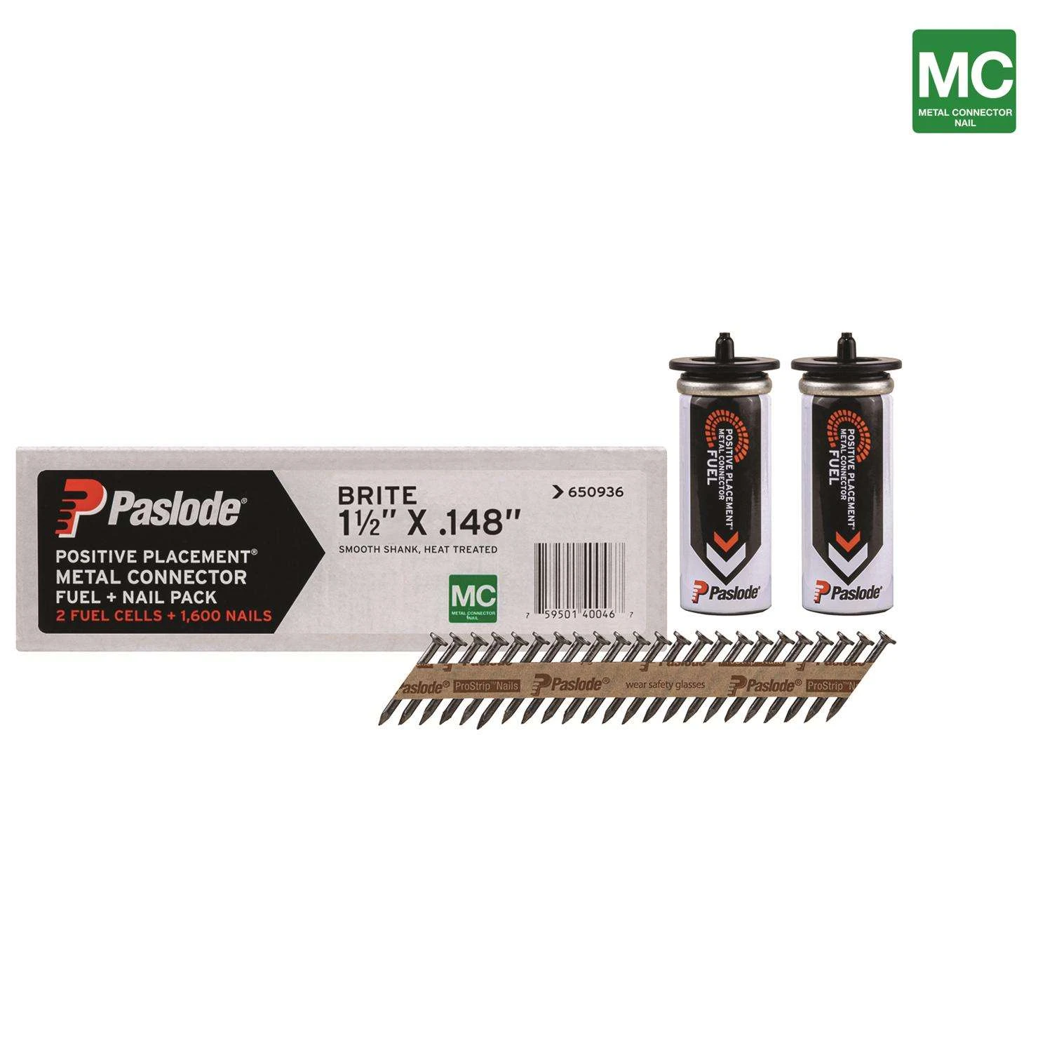 Paslode ProStrip 1-1/2 In. Paper Strip Brite Fuel And Nail Kit 30 Deg 1 Pk 4 Paslode ProStrip 1-1/2 In. Paper Strip Brite Fuel And Nail Kit 30 Deg 1 Pk - Image 2