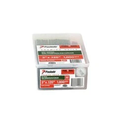 Paslode RounDrive 3 In. Angled Strip Hot-Dip Galvanized Fuel And Nail Kit 30 Deg 1000 Pk