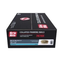 Grip-Rite 7/8 In. 11 Ga. Angled Strip Electro Galvanized Roofing Nails 15 Deg 7200 Pk