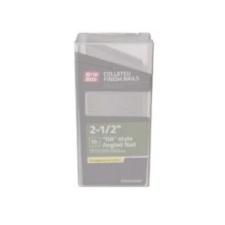 Grip-Rite 2-1/2 In. 15 Ga. Angled Strip Electro Galvanized Finish Nails 34 Deg 1000 Pk