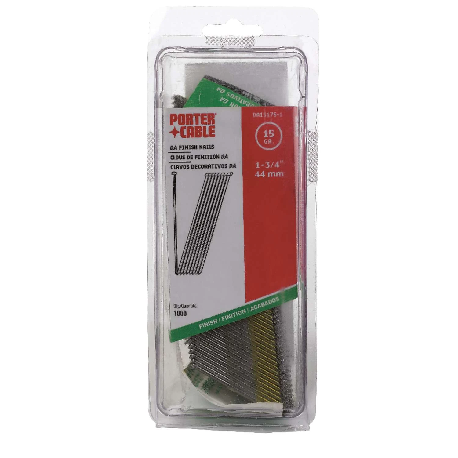 Porter Cable 1-3/4 In. 15 Ga. Angled Strip Bright Finish Nails 34 Deg 1,000 Pk 3 Porter Cable 1-3/4 In. 15 Ga. Angled Strip Bright Finish Nails 34 Deg 1,000 Pk