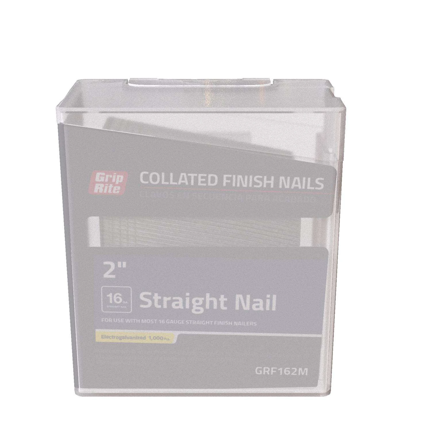 Grip-Rite 2 In. 16 Ga. Straight Strip Electro Galvanized Finish Nails 1000 Pk 3 Grip-Rite 2 In. 16 Ga. Straight Strip Electro Galvanized Finish Nails 1000 Pk