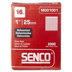 Senco 1 In. 16 Ga. Straight Strip Galvanized Finish Nails 2,000 Pk