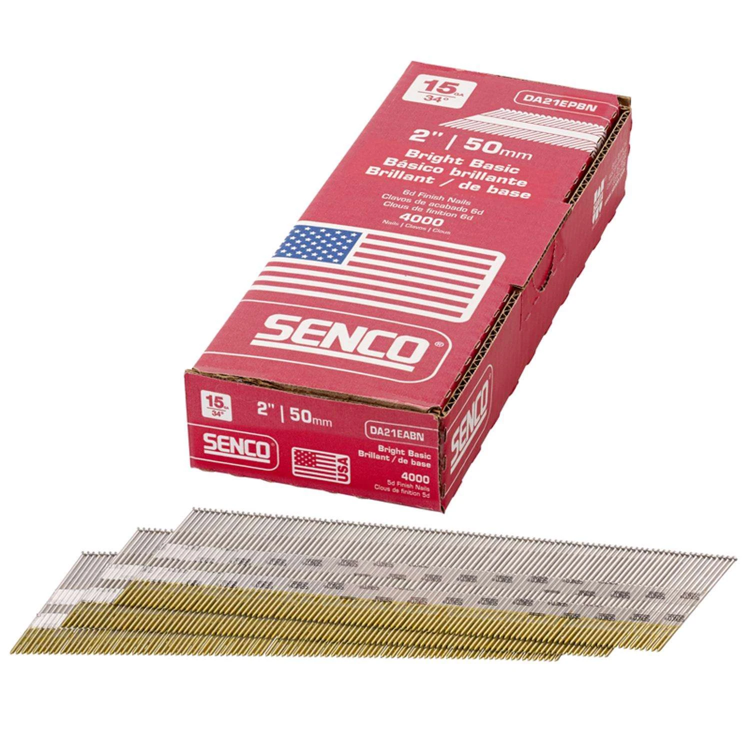 Senco 2 In. 15 Ga. Angled Strip Bright Finish Nails 34 Deg 4000 Pk 7 Senco 2 In. 15 Ga. Angled Strip Bright Finish Nails 34 Deg 4000 Pk - Image 5