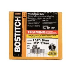 Bostitch 2-3/8 In. Angled Strip Galvanized Nails 28 Deg 2000 Pk