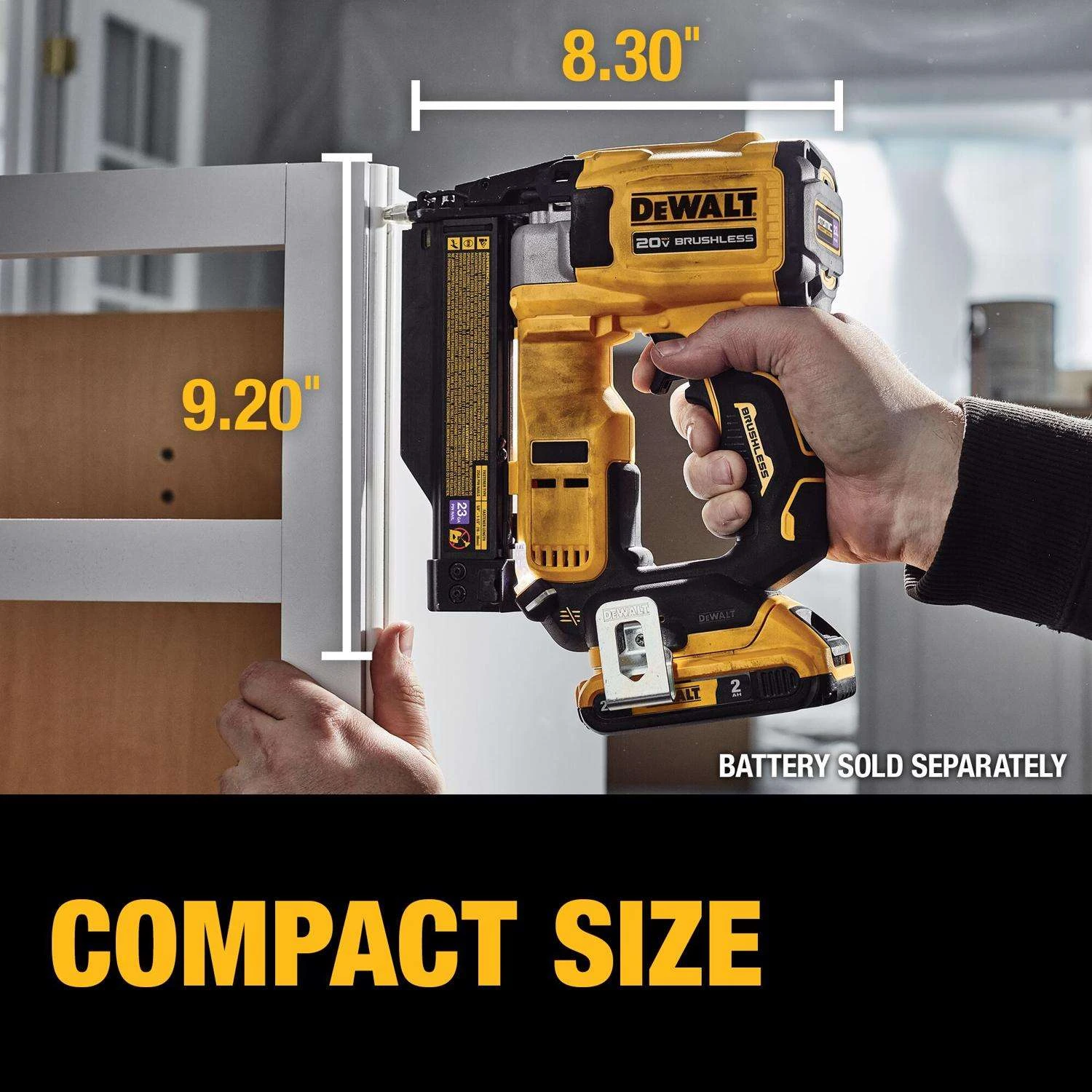 DeWalt 20V MAX 23 Ga. Cordless Compact Pin Nailer Tool Only 20 V 6 DeWalt 20V MAX 23 Ga. Cordless Compact Pin Nailer Tool Only 20 V - Image 4