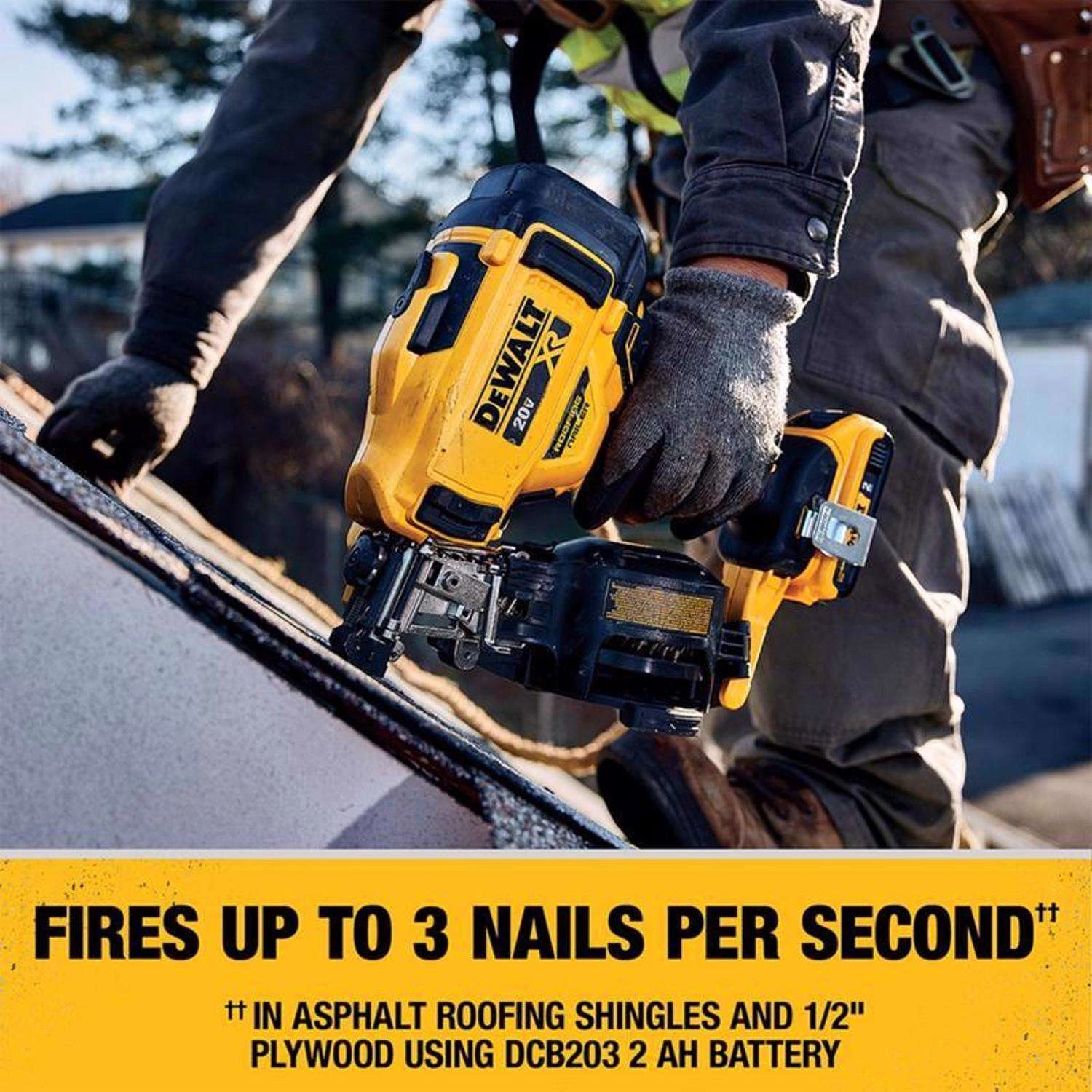 DeWalt 20V MAX Cordless 15 Deg Coil Roofing Nailer 20 V 9 DeWalt 20V MAX Cordless 15 Deg Coil Roofing Nailer 20 V - Image 7