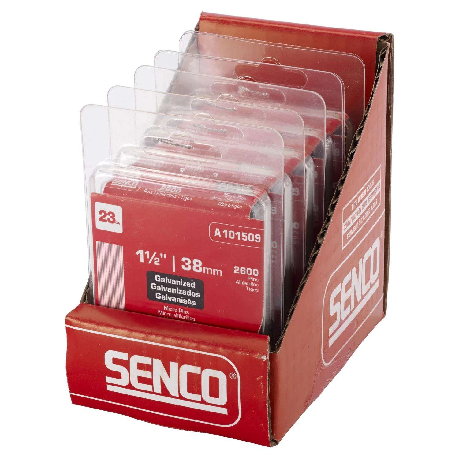 Senco 1-1/2 In. 23 Ga. Straight Strip Galvanized Micro Pins 2,600 Pk 6 Senco 1-1/2 In. 23 Ga. Straight Strip Galvanized Micro Pins 2,600 Pk - Image 4